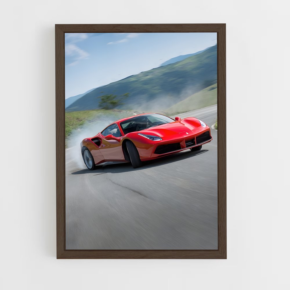 Poster gtb routes – affiche Ferrari (vue 5)